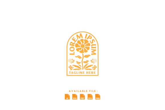 Beauty Floral Vintage Logo: Graphics & Illustrations for Crafters