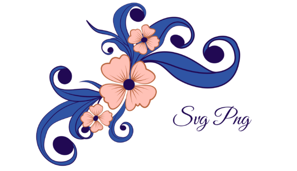 Blue Floral Motif: A Designer's Review of These Graphics and Illustrations