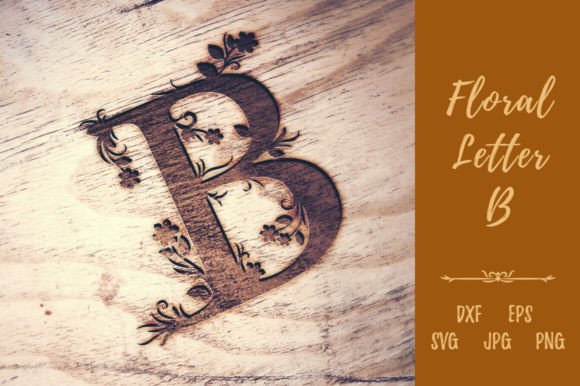 Floral Letter B Monogram Graphics and Illustrations Review