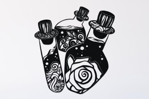 Floral Potion Bottles Drawing 13: A Practical Review for Graphics and Illustrations Sellers