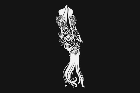 Floral Squid Drawing 140 Graphics and Illustrations Review