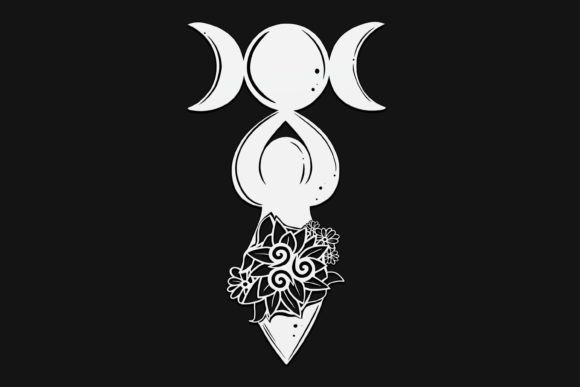 Floral Three Moon Goddess Drawing 5 Review