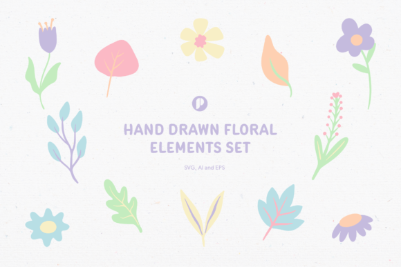 Hand Drawn Floral Elements Set Review