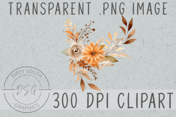 Watercolor Autumn Fall Floral Swag Graphics and Illustrations Review